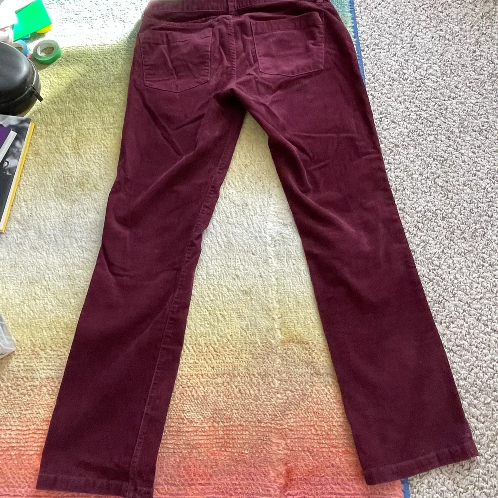 J. Crew Burgundy Matchstick Corduroys 29S - Picture 4 of 5